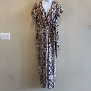 Venus Snakeskin Jumpsuit - Ladies LG. New!